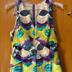 DONNA MORGAN Colorful Patterned Sleeveless Dress